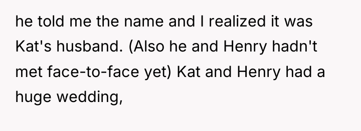 he told me the name and I realized it was...
