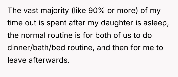 The vast majority (like 90% or more) of my time...