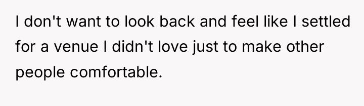 I don't want to look back and feel like I...