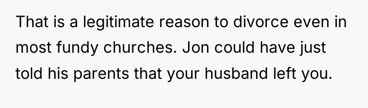 That is a legitimate reason to divorce even in most...