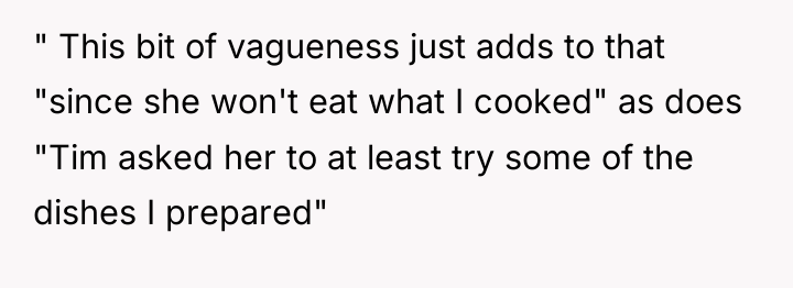 " This bit of vagueness just adds to that "since...