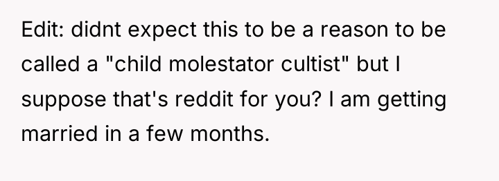 Edit: didnt expect this to be a reason to be...