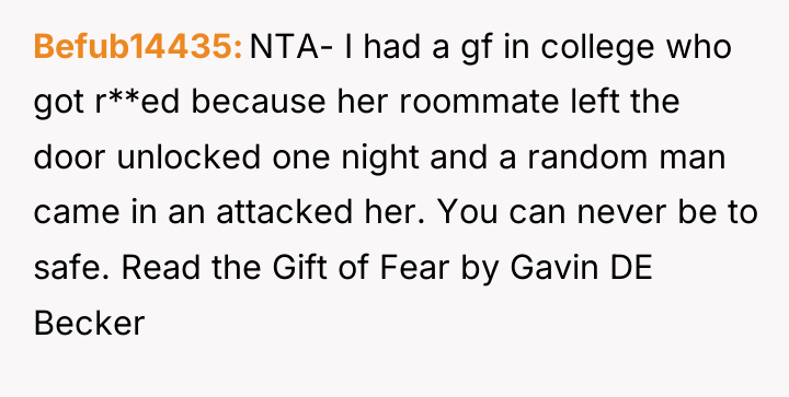 Befub14435 NTA- I had a gf in college who got...