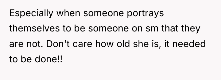 Especially when someone portrays themselves to be someone on sm...