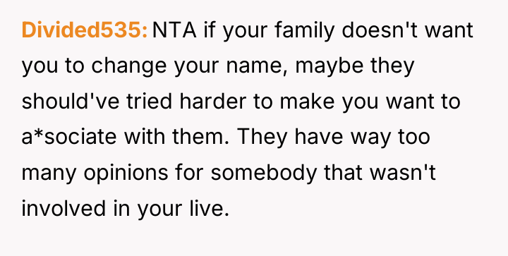 Divided535 NTA if your family doesn't want you to change...