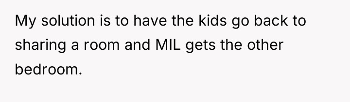 My solution is to have the kids go back to...