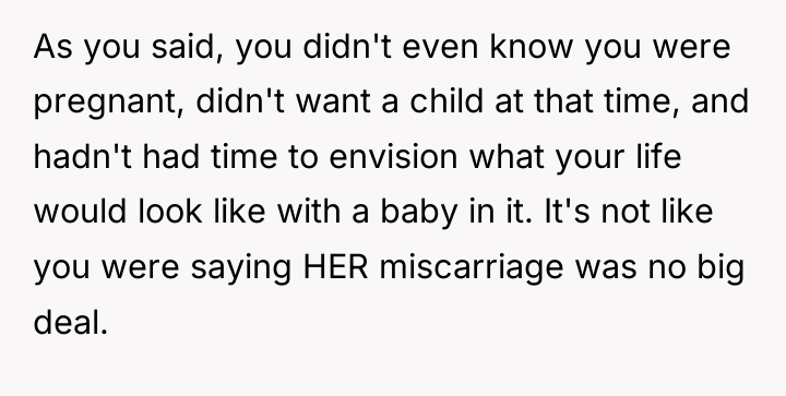 As you said, you didn't even know you were pregnant,...