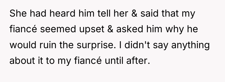 She had heard him tell her & said that my...
