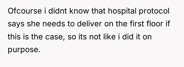 Ofcourse i didnt know that hospital protocol says she needs...