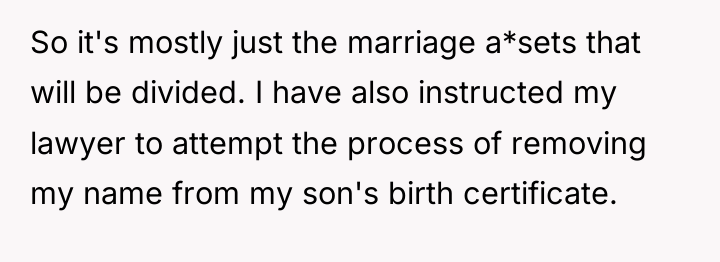 So it's mostly just the marriage a*sets that will be...