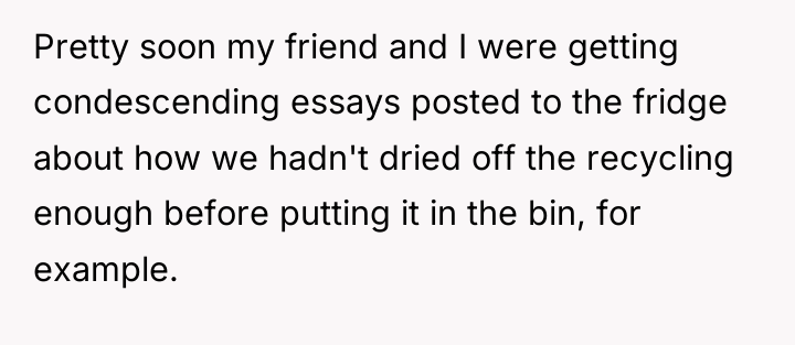 Pretty soon my friend and I were getting condescending essays...
