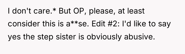 I don't care.* But OP, please, at least consider this...