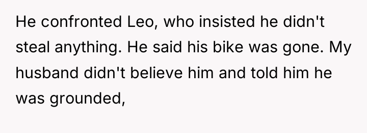He confronted Leo, who insisted he didn't steal anything. He...