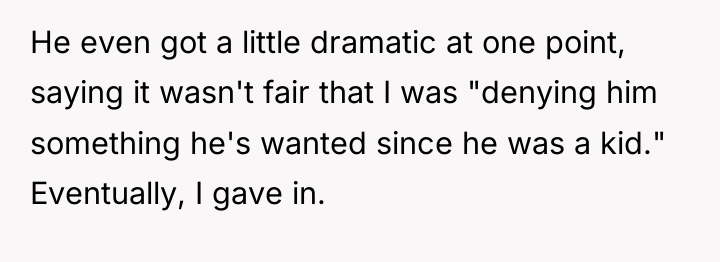 He even got a little dramatic at one point, saying...
