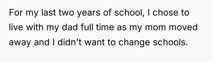For my last two years of school, I chose to...