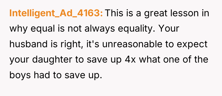 Intelligent_Ad_4163 This is a great lesson in why equal is...