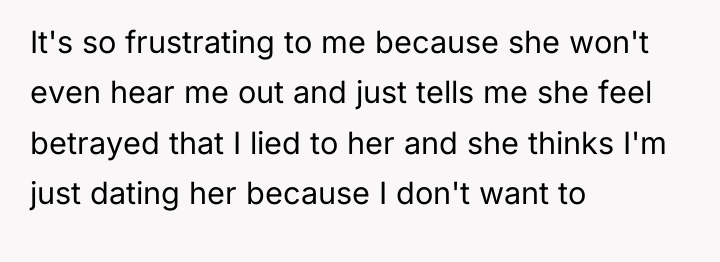 It's so frustrating to me because she won't even hear...