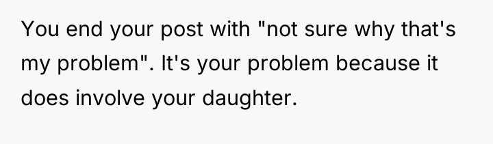 You end your post with "not sure why that's my...