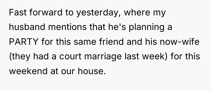 Fast forward to yesterday, where my husband mentions that he's...