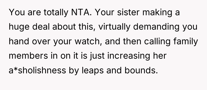 You are totally NTA. Your sister making a huge deal...