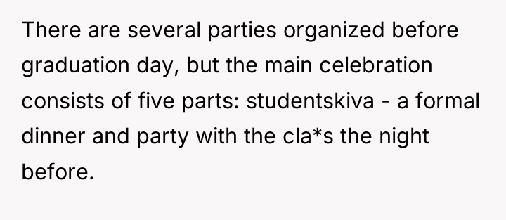 There are several parties organized before graduation day, but the...