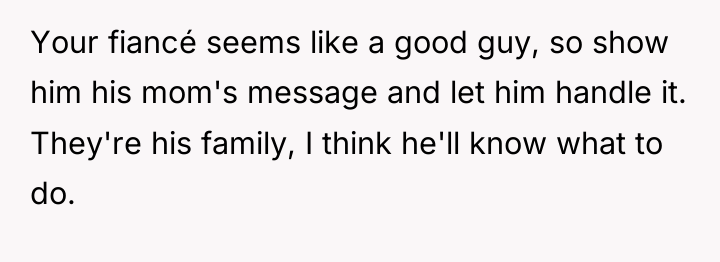 Your fiancé seems like a good guy, so show him...