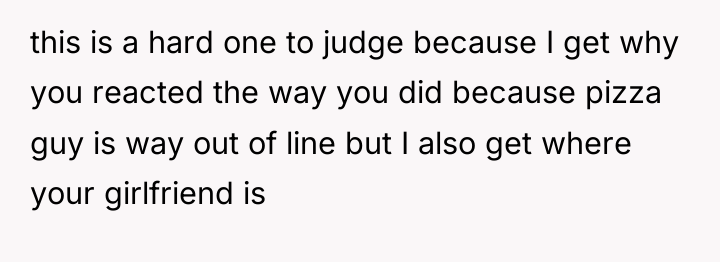 this is a hard one to judge because I get...