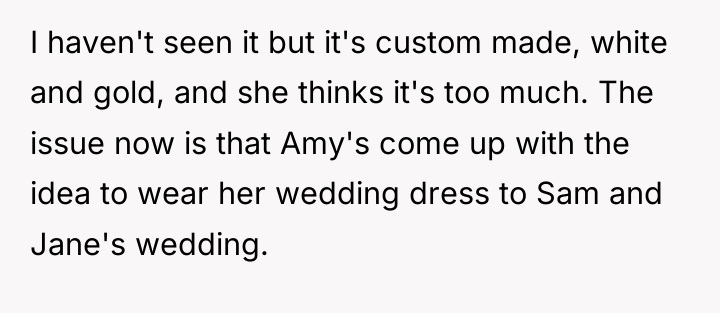 I haven't seen it but it's custom made, white and...
