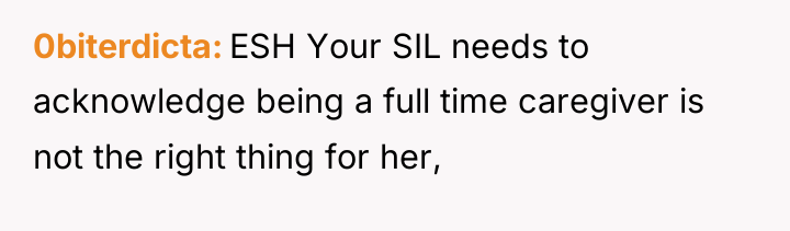 0biterdicta ESH Your SIL needs to acknowledge being a full...