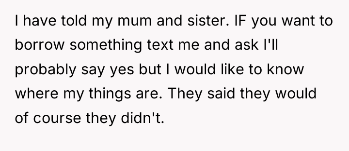 I have told my mum and sister. IF you want...