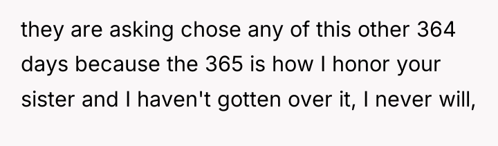 they are asking chose any of this other 364 days...