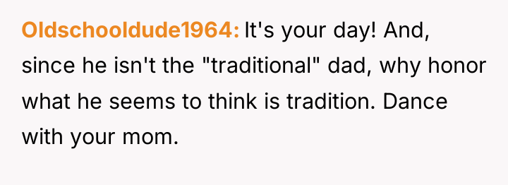 Oldschooldude1964 It's your day! And, since he isn't the "traditional"...