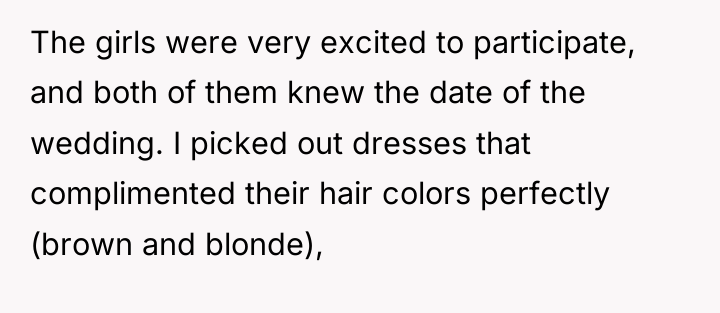 The girls were very excited to participate, and both of...
