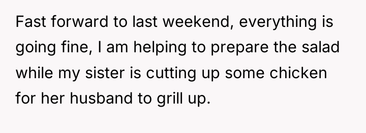Fast forward to last weekend, everything is going fine, I...