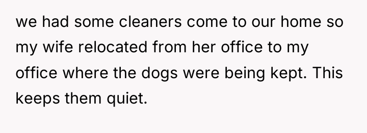 we had some cleaners come to our home so my...