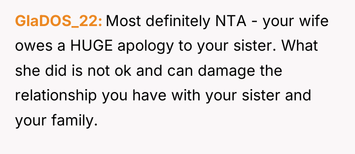 GlaDOS_22 Most definitely NTA - your wife owes a HUGE...