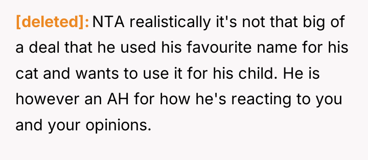[deleted] NTA realistically it's not that big of a deal...
