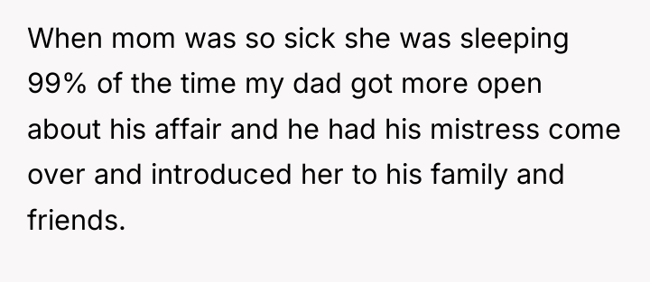 When mom was so sick she was sleeping 99% of...
