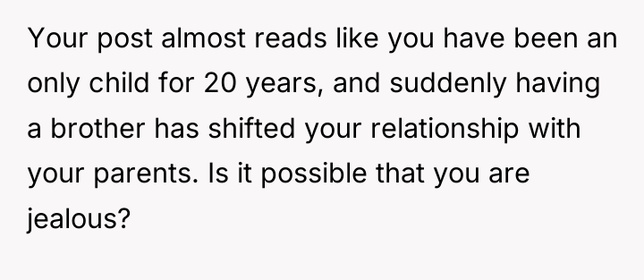 Your post almost reads like you have been an only...