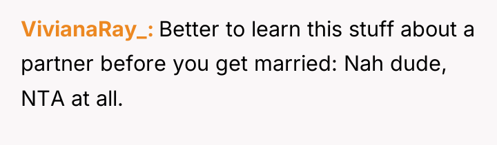 VivianaRay_ Better to learn this stuff about a partner before...