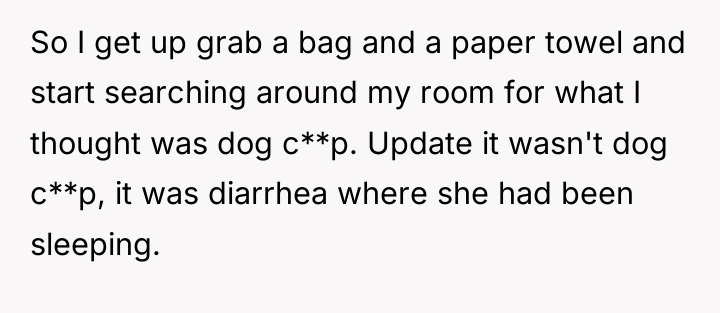 So I get up grab a bag and a paper...