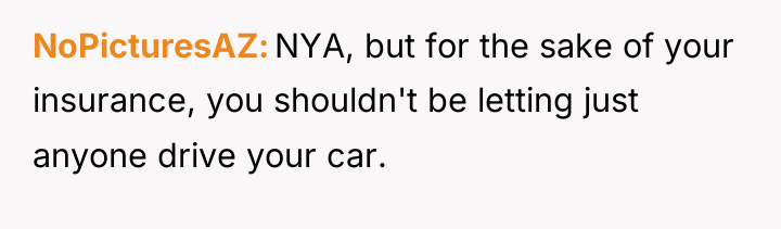 NoPicturesAZ NYA, but for the sake of your insurance, you...