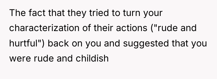 The fact that they tried to turn your characterization of...