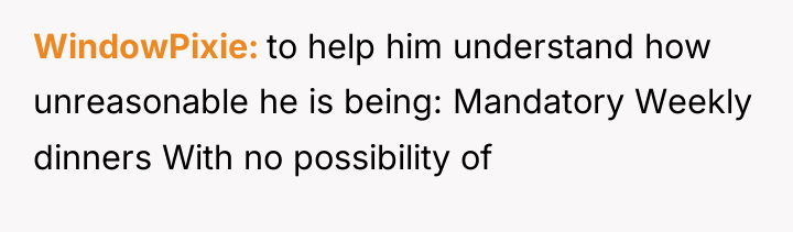 WindowPixie to help him understand how unreasonable he is being:...