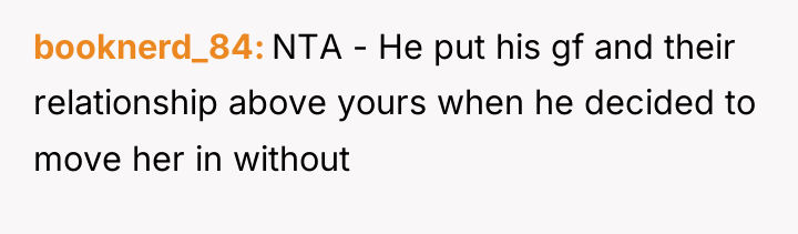 booknerd_84 NTA - He put his gf and their relationship...