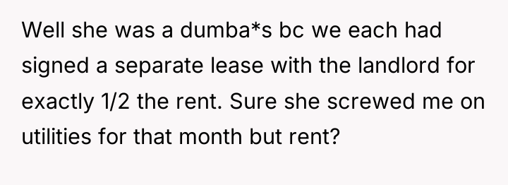 Well she was a dumba*s bc we each had signed...