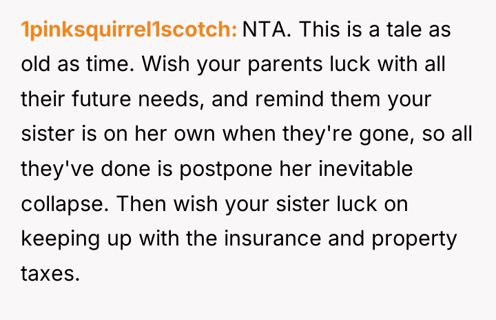 1pinksquirrel1scotch NTA. This is a tale as old as time....