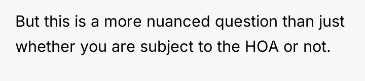 But this is a more nuanced question than just whether...