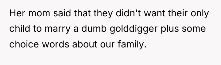 Her mom said that they didn't want their only child...