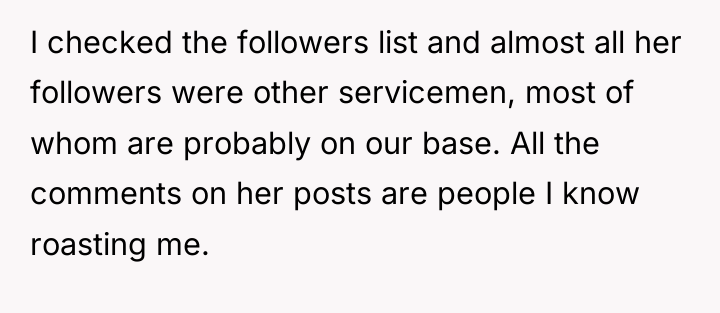 I checked the followers list and almost all her followers...